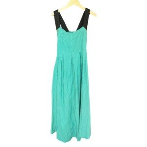 ANTHROPOLOGY x BEL KAZAN Teal Dress with Black Straps, Size Small